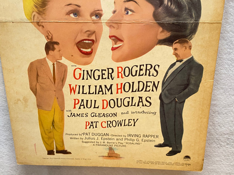1953 Forever Female Window Card Movie Poster 14 x 22  Ginger Rogers, William Hol   - TvMovieCards.com