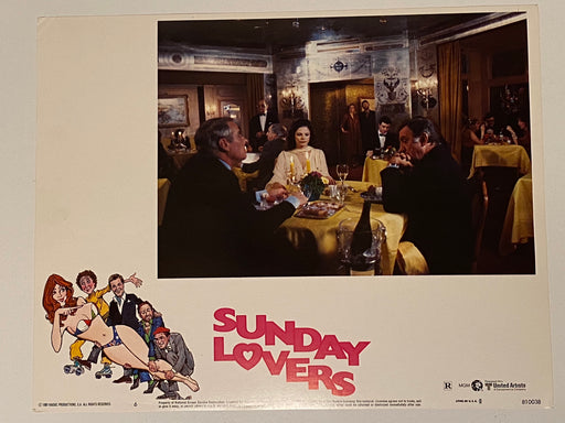 1980 Sunday Lovers #6 Lobby Card 11x14 Roger Moore Lino Ventura Ugo Tognazzi   - TvMovieCards.com