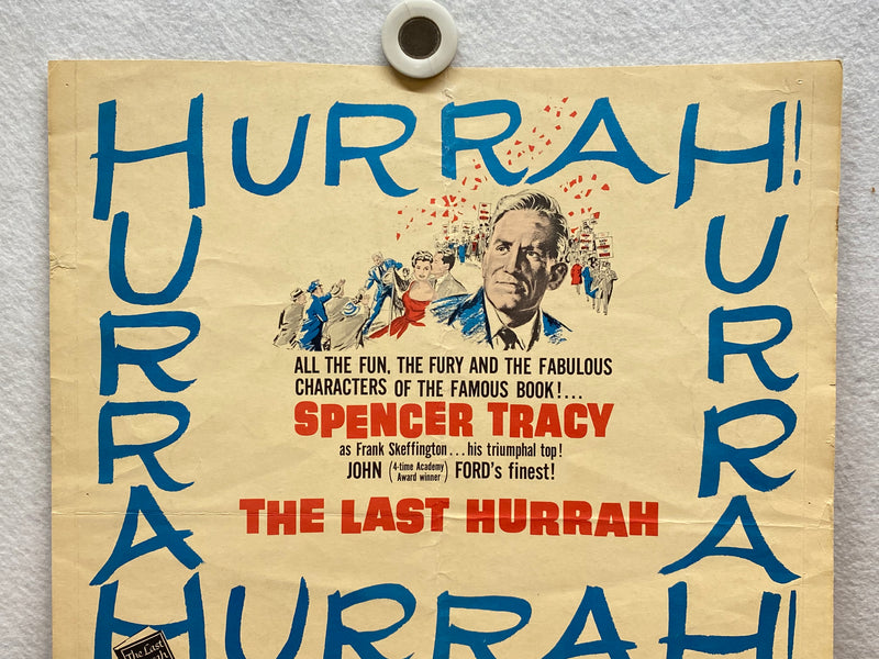 1958 The Last Hurrah Window Card Movie Poster 14 x 16 Spencer Tracy   - TvMovieCards.com