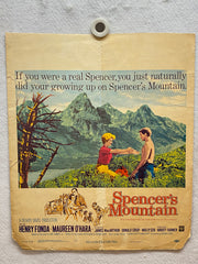 1963 Spencer's Mountain Window Card Movie Poster 14 x 16 Henry Fonda, O'Hara   - TvMovieCards.com