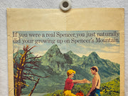 1963 Spencer's Mountain Window Card Movie Poster 14 x 16 Henry Fonda, O'Hara   - TvMovieCards.com
