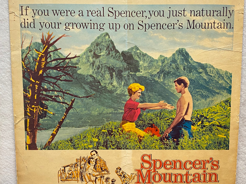 1963 Spencer's Mountain Window Card Movie Poster 14 x 16 Henry Fonda, O'Hara   - TvMovieCards.com