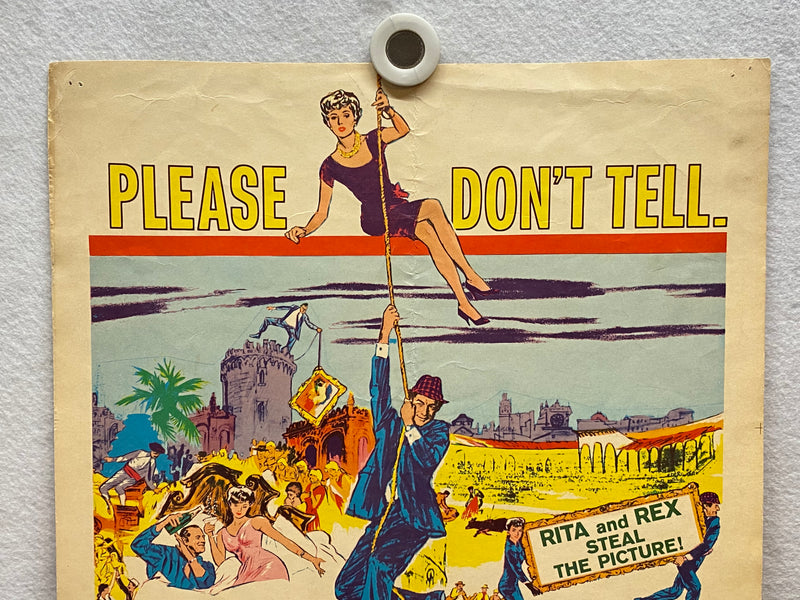 1961 The Happy Thieves Window Card Movie Poster 14 x 18 Rita Hayworth   - TvMovieCards.com