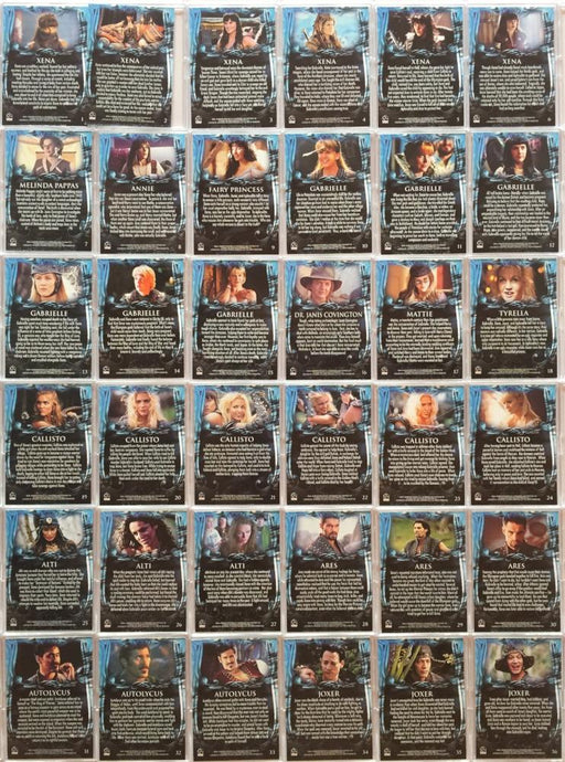 Xena Beauty and Brawn Base Card Set 72 Cards   - TvMovieCards.com
