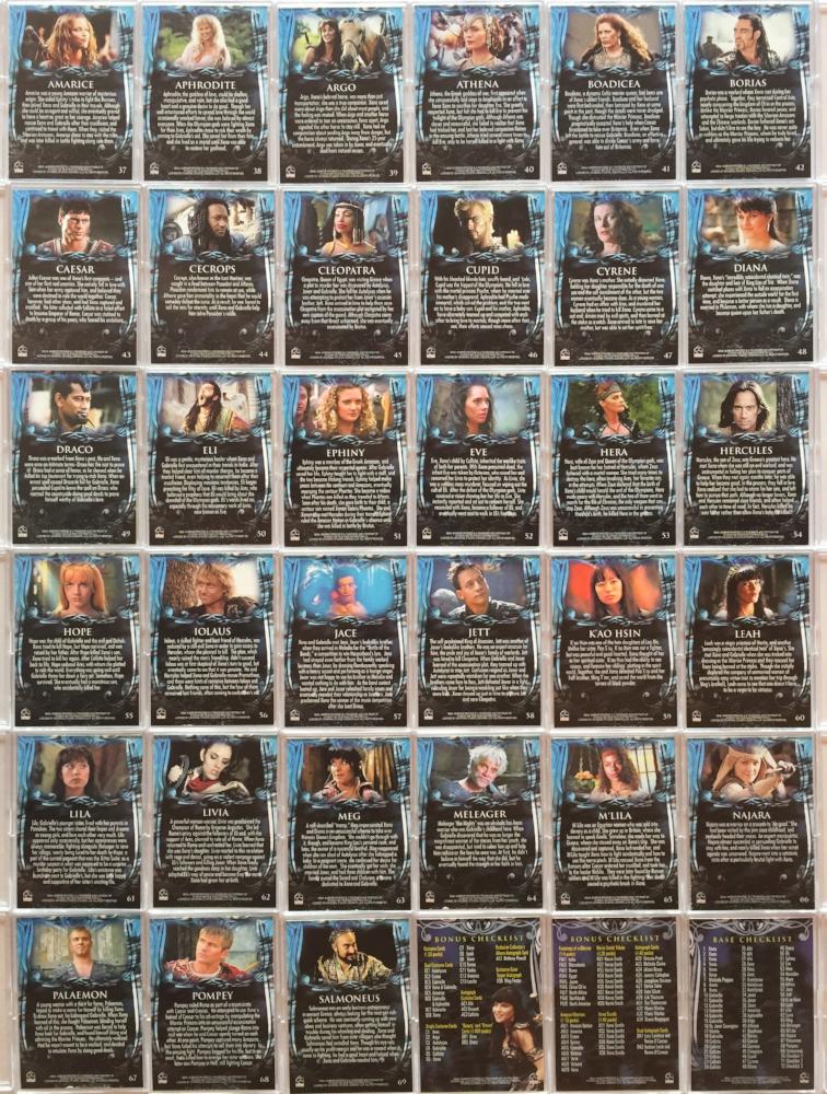Xena Beauty and Brawn Base Card Set 72 Cards   - TvMovieCards.com