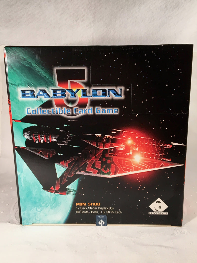 Babylon 5 Premiere CCG Game -  (12) 60 Card Decks Starter Display Card Box   - TvMovieCards.com