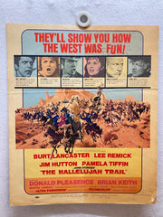 1965 The Hallelujah Trail Window Card Movie Poster 14 x 17 Burt Lancaster   - TvMovieCards.com