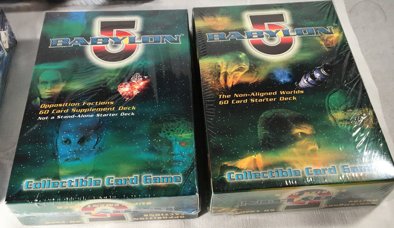 Babylon 5 The Great War - 6 Starter / Supplement Decks CCG Game Card Box Sealed   - TvMovieCards.com