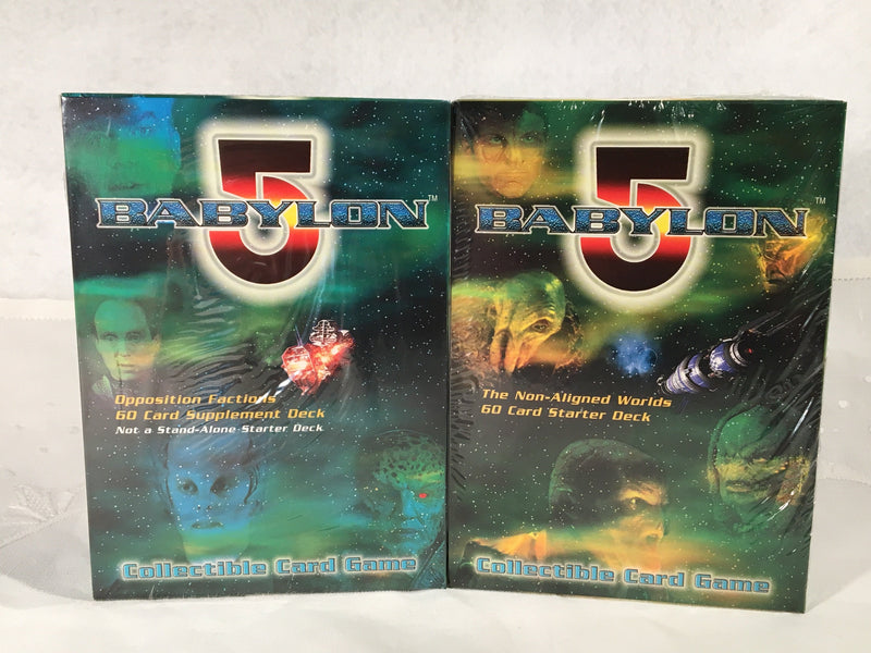Babylon 5 The Great War - Starter / Supplement Decks CCG Game Card Box Sealed   - TvMovieCards.com