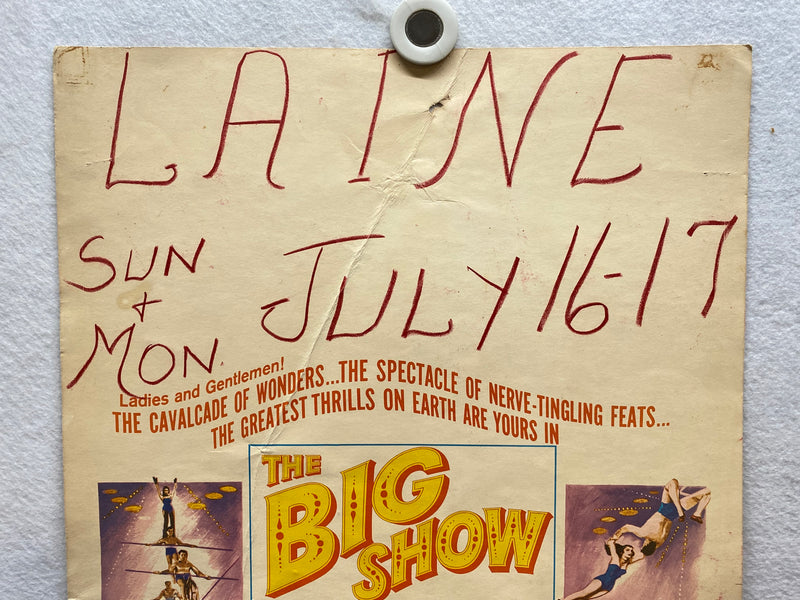 1961 The Big Show Window Card Movie Poster 14 x 22 Esther Williams   - TvMovieCards.com