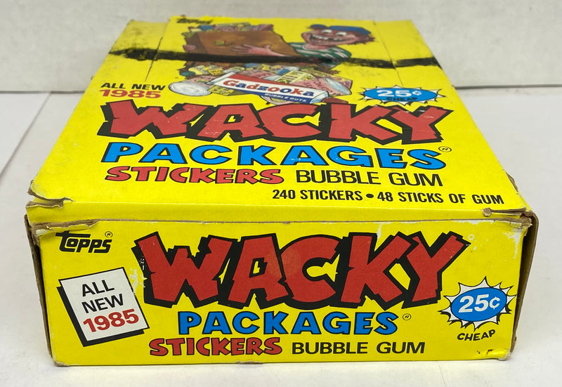 1985 Topps Wacky Packages Stickers Wax Pack Box Topps FULL 48CT   - TvMovieCards.com