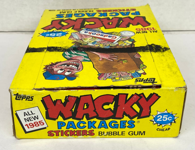 1985 Topps Wacky Packages Stickers Wax Pack Box Topps FULL 48CT   - TvMovieCards.com