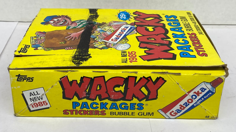 1985 Topps Wacky Packages Stickers Wax Pack Box Topps FULL 48CT   - TvMovieCards.com