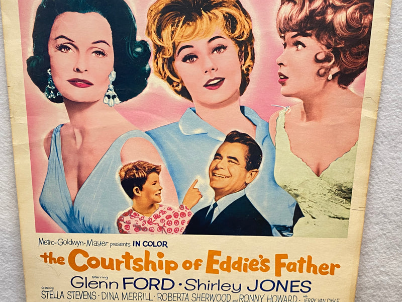1969 The Courtship of Eddie's Father Window Card Movie Poster 14 x 22 Bill Bixby   - TvMovieCards.com