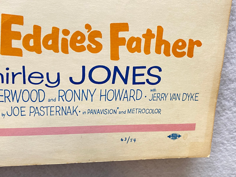 1969 The Courtship of Eddie's Father Window Card Movie Poster 14 x 22 Bill Bixby   - TvMovieCards.com
