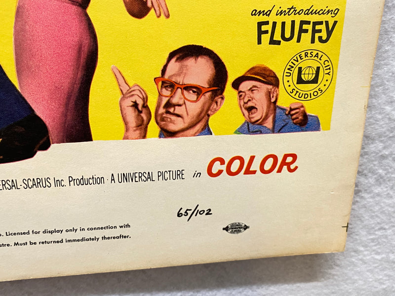 1965 Fluffy Window Card Movie Poster 14 x 22 Tony Randall, Shirley Jones   - TvMovieCards.com