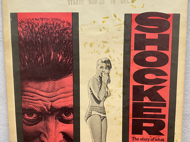 1961 Town Without Pity Window Card Movie Poster 14 x 22 Kirk Douglas   - TvMovieCards.com