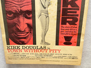 1961 Town Without Pity Window Card Movie Poster 14 x 22 Kirk Douglas   - TvMovieCards.com