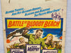 1961 Battle at Bloody Beach Window Card Movie Poster 14 x 22 Audie Murphy   - TvMovieCards.com
