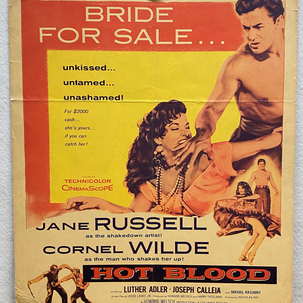 Original Blonde Sinner (1956) movie poster in F condition for $$750.00