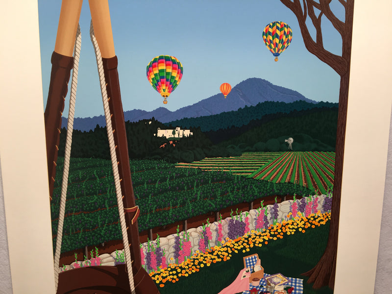 Jan Davidson "Ballooning to Brunch" Signed Numbered Serigraph Art Print   - TvMovieCards.com