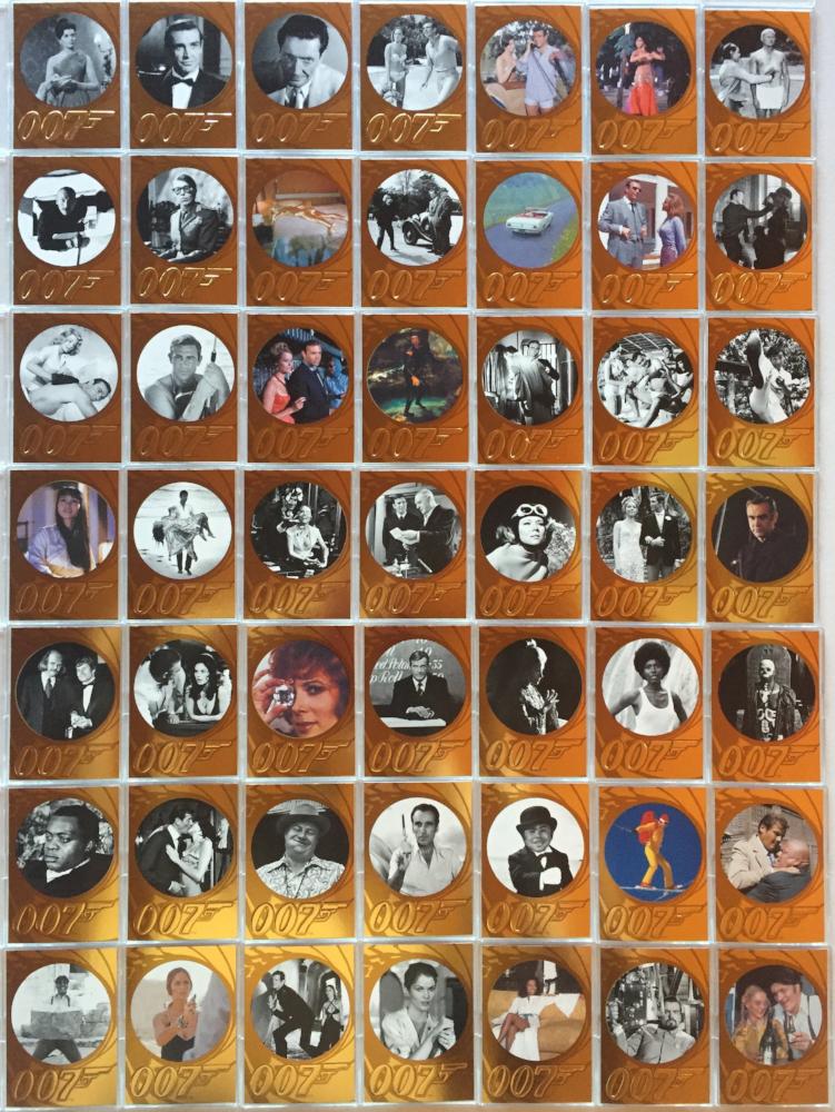 James Bond 50th Anniversary Series Two Gold Foil Base Card Set 99 Cards   - TvMovieCards.com