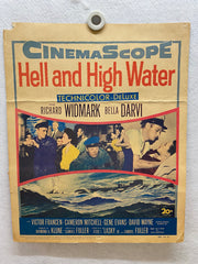1954 Hell and High Water Window Card Movie Poster 14 x 17 Richard Widmark   - TvMovieCards.com