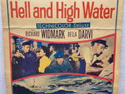 1954 Hell and High Water Window Card Movie Poster 14 x 17 Richard Widmark   - TvMovieCards.com