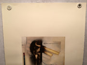 Babak Emanuel "Appellation (SS)" Signed Abstract Oil Painting on Paper Art   - TvMovieCards.com