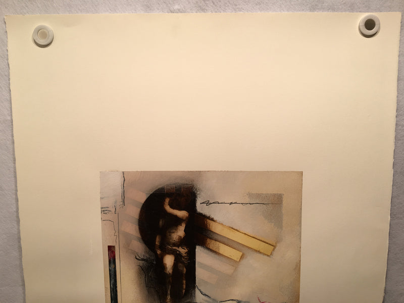 Babak Emanuel "Appellation (SS)" Signed Abstract Oil Painting on Paper Art   - TvMovieCards.com