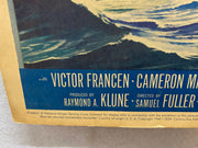 1954 Hell and High Water Window Card Movie Poster 14 x 17 Richard Widmark   - TvMovieCards.com