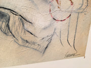 Babak Emanuel "Appellation (SS)" Signed Abstract Oil Painting on Paper Art   - TvMovieCards.com