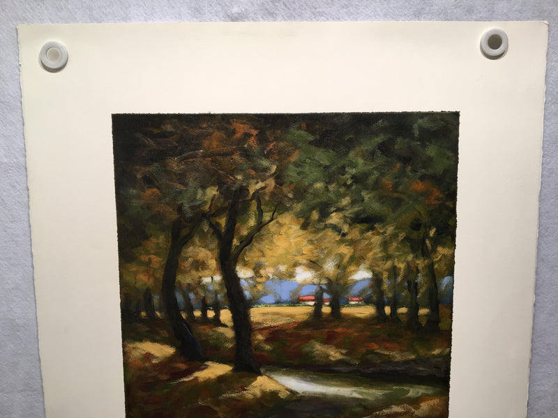 Neal Gregory "Twilight" Signed Abstract Oil Painting on Paper Art   - TvMovieCards.com
