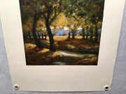 Neal Gregory "Twilight" Signed Abstract Oil Painting on Paper Art   - TvMovieCards.com