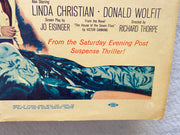 1959 The House of the Seven Hawks Window Card Movie Poster 14 x 16 Robert Taylor   - TvMovieCards.com