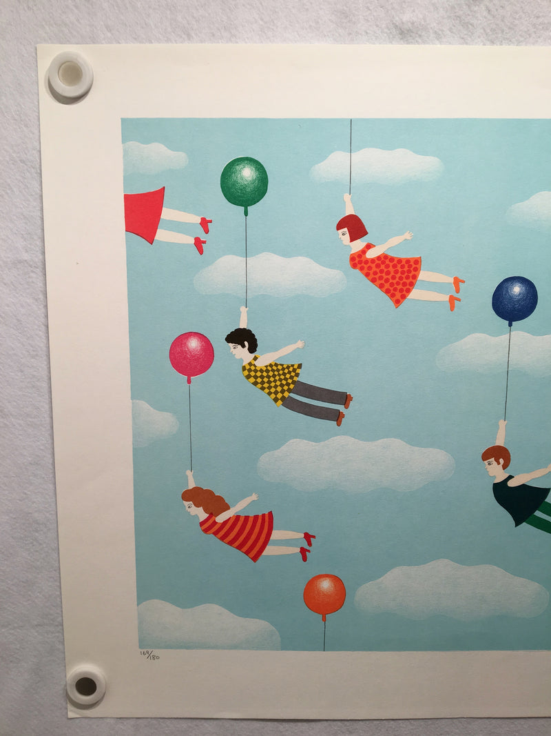Shigeo Okumura "What A Day" Oku Signed Serigraph Art Print 169/180   - TvMovieCards.com
