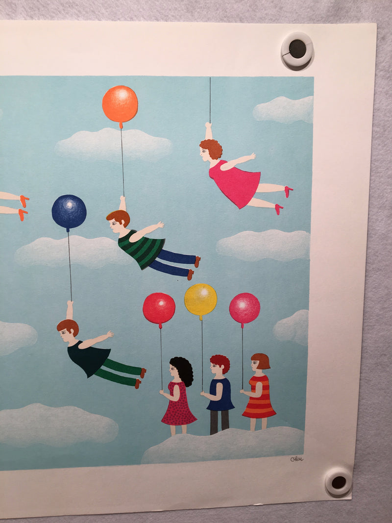 Shigeo Okumura "What A Day" Oku Signed Serigraph Art Print 169/180   - TvMovieCards.com