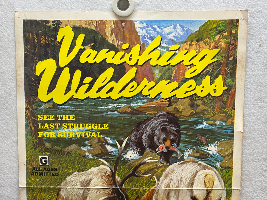1974 Vanishing Wilderness Window Card Movie Poster 14 x 22 Rex Allen Documentary   - TvMovieCards.com
