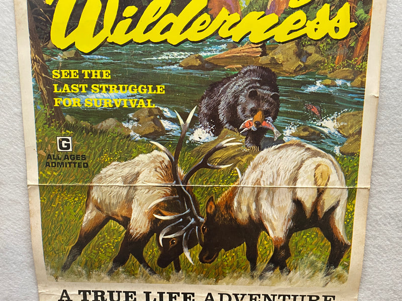 1974 Vanishing Wilderness Window Card Movie Poster 14 x 22 Rex Allen Documentary   - TvMovieCards.com