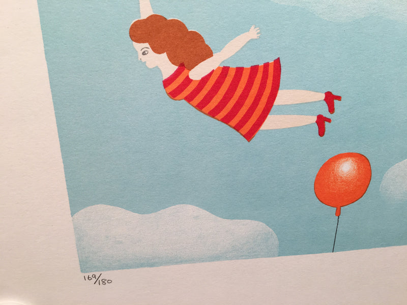 Shigeo Okumura "What A Day" Oku Signed Serigraph Art Print 169/180   - TvMovieCards.com