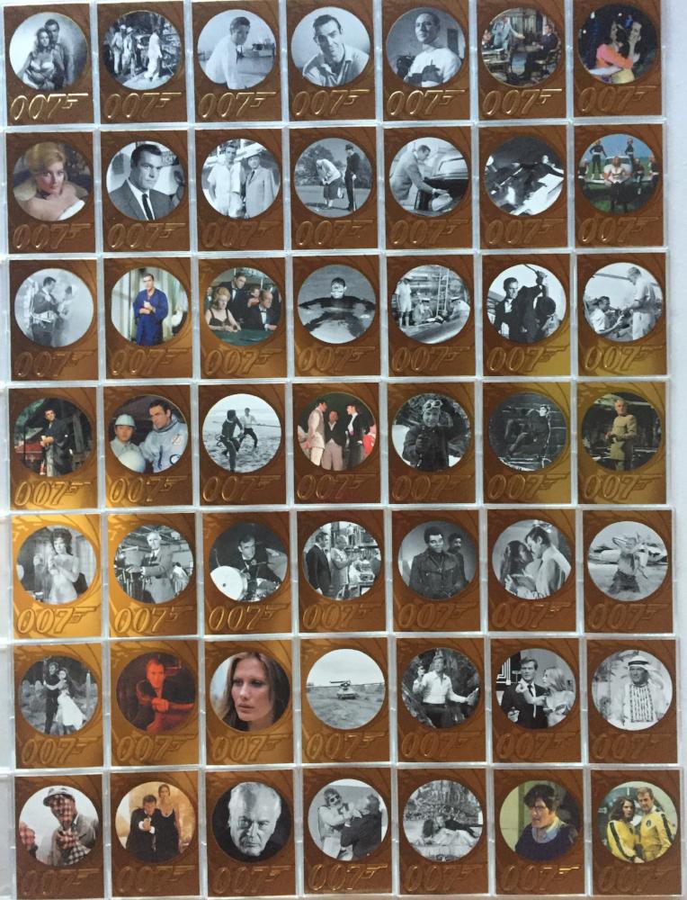 James Bond 50th Anniversary Series One Gold Foil Base Card Set 99 Cards   - TvMovieCards.com