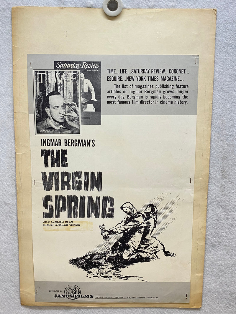 1960 The Night Fighters Window Card Movie Poster 14 x 22 Robert Mitchum   - TvMovieCards.com