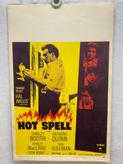 1958 Hot Spell Window Card Movie Poster 14 x 22 Shirley Booth, Anthony Quinn   - TvMovieCards.com