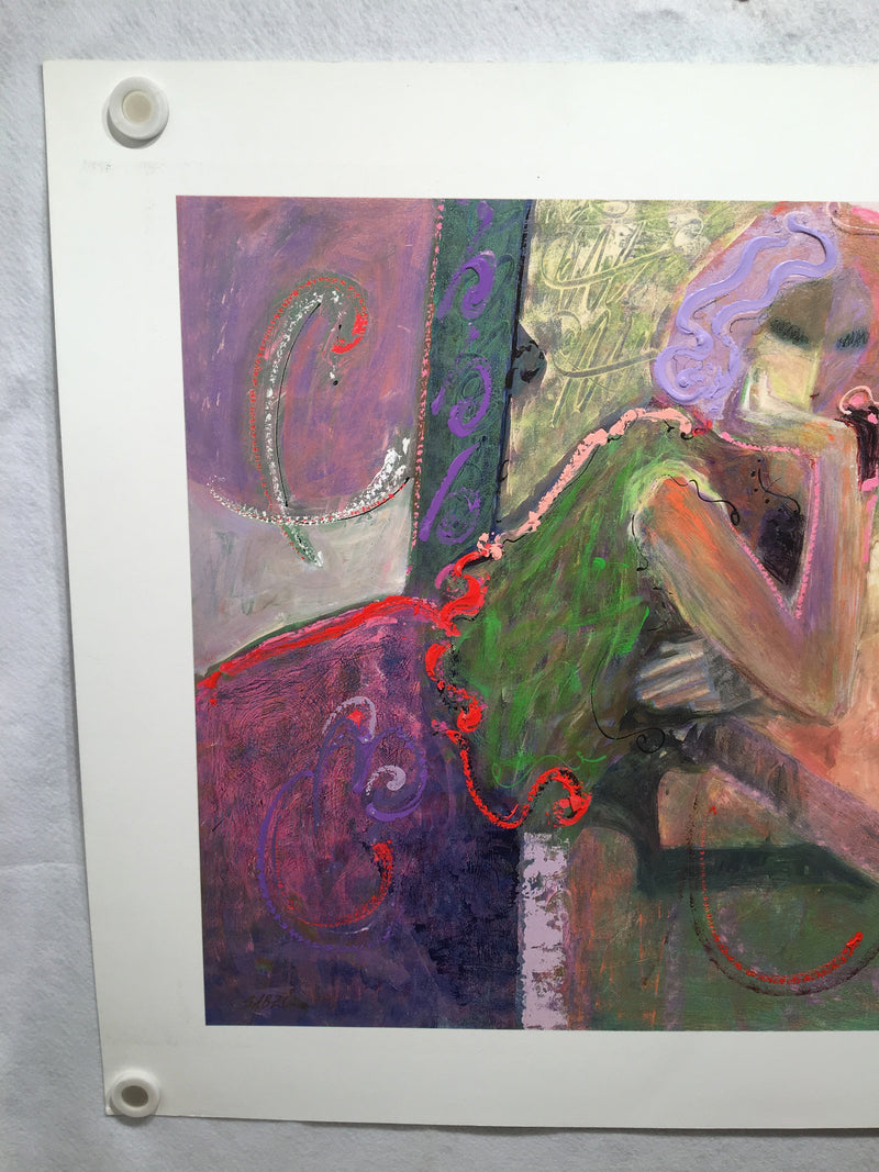 Sabzi "Silent Song"  Signed Limited Edition Giclee on Paper 10/95   - TvMovieCards.com
