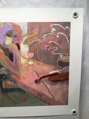 Sabzi "Silent Song"  Signed Limited Edition Giclee on Paper 10/95   - TvMovieCards.com