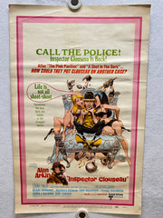 1968 Inspector Clouseau Window Card Movie Poster 14 x 22 Alan Arkin Frank Finlay   - TvMovieCards.com
