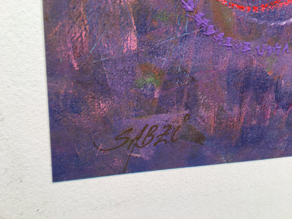 Sabzi "Silent Song"  Signed Limited Edition Giclee on Paper 10/95   - TvMovieCards.com