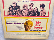 1963 My Six Loves Window Card Movie Poster 14 x 22 Debbie Reynolds   - TvMovieCards.com
