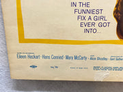 1963 My Six Loves Window Card Movie Poster 14 x 22 Debbie Reynolds   - TvMovieCards.com