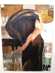 "Spirits Dance" Oil Painting on Paper Woman & Music Art 22 x 30   - TvMovieCards.com